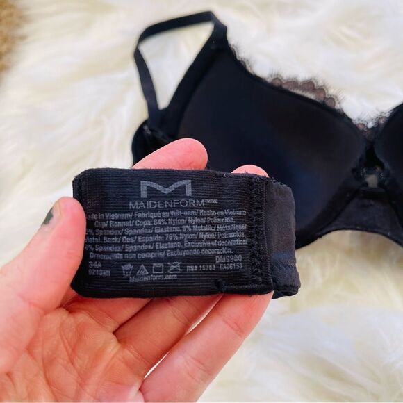 Maidenform Floral Lace Love The Lift Push Up Bra 34A - Picture 4 of 6